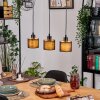 Bassagoda lampa wisząca, lampa wisząca kolory naturalne, czarny, 3-punktowe
