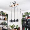 Bassagoda lampa wisząca, lampa wisząca kolory naturalne, czarny, 3-punktowe
