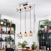 Bongal Lampa wisząca, Lampa wisząca Ecru, Czarny, 3-punktowe