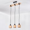 Bongal Lampa wisząca, Lampa wisząca Ecru, Czarny, 3-punktowe