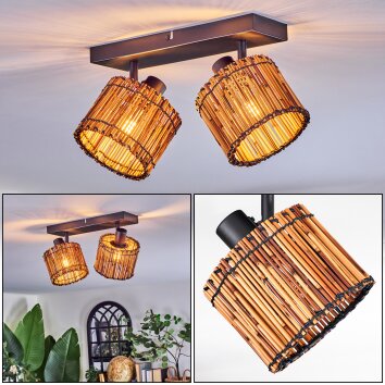 Cando Lampa sufitowa, Spot sufitowy Czarny, 2-punktowe