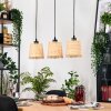 Lindberg Lampa wisząca, Lampa wisząca Ecru, Czarny, 3-punktowe