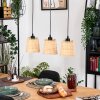 Lindberg lampa wisząca, lampa wisząca kolory naturalne, czarny, 3-punktowe