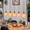 Lindberg lampa wisząca, lampa wisząca kolory naturalne, czarny, 5-punktowe