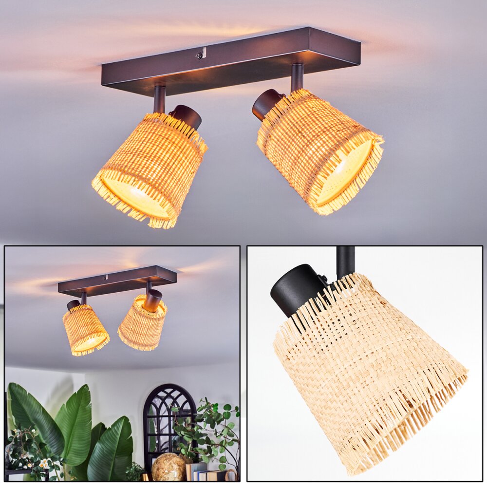 Lindberg Lampa sufitowa, Spot sufitowy Czarny, 2-punktowe main product photo
