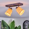 Lindberg Lampa sufitowa, Spot sufitowy Czarny, 2-punktowe