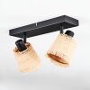 Lindberg Lampa sufitowa, Spot sufitowy Czarny, 2-punktowe