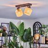 Sabadim Lampa sufitowa, Spot sufitowy Czarny, 2-punktowe