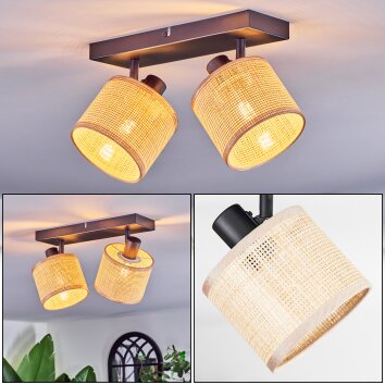Sabadim Lampa sufitowa, Spot sufitowy Czarny, 2-punktowe