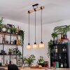 Sabadim lampa wisząca, lampa wisząca kolory naturalne, czarny, 3-punktowe