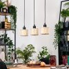 Sabadim lampa wisząca, lampa wisząca kolory naturalne, czarny, 3-punktowe