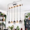 Koyoto lampa wisząca, kula świetlna, lampa wisząca kolory naturalne, czarny, 5-punktowe