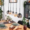 Koyoto lampa wisząca, kula świetlna, lampa wisząca kolory naturalne, czarny, 5-punktowe