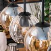 Koyoto lampa wisząca, kula świetlna, lampa wisząca kolory naturalne, czarny, 5-punktowe