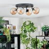 Chehalis Lampa sufitowa, Kula świetlna W kolorze bursztynu, 4-punktowe
