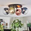 Chehalis lampa sufitowa, kula świetlna niebeieski, zielony, przezroczysty, miedziany, 4-punktowe