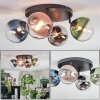 Chehalis Lampa sufitowa, Kula świetlna Niebeieski, Chrom, Zielony, Przezroczysty, W kolorze miedzi, Przydymiony, 4-punktowe