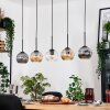 Ripoll lampa wisząca, kula świetlna, lampa wisząca kolory naturalne, czarny, 5-punktowe