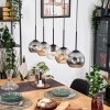 Ripoll lampa wisząca, kula świetlna, lampa wisząca kolory naturalne, czarny, 5-punktowe