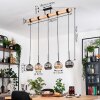 Ripoll Lampa wisząca, Kula świetlna, Lampa wisząca Ecru, Czarny, 5-punktowe