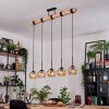 Koyoto lampa wisząca, kula świetlna, lampa wisząca kolory naturalne, czarny, 5-punktowe