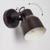 Presa Lampa ścienna Czarny, 1-punktowy