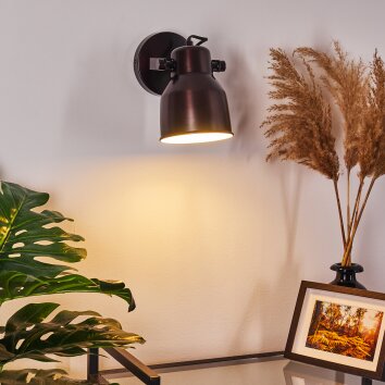 Presa Lampa ścienna Czarny, 1-punktowy