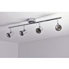 Wofi HOORN lampa sufitowa LED Chrom, 4-punktowe