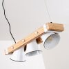 Oksbol Lampa Wisząca Brązowy, Jasne drewno, Biały, 3-punktowe