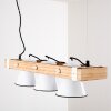 Oksbol Lampa Wisząca Brązowy, Jasne drewno, Biały, 3-punktowe