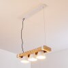 Oksbol Lampa Wisząca Brązowy, Jasne drewno, Biały, 3-punktowe