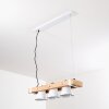 Oksbol Lampa Wisząca Brązowy, Jasne drewno, Biały, 3-punktowe