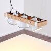 Oksbol Lampa Wisząca Brązowy, Jasne drewno, Biały, 3-punktowe