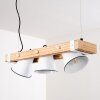Oksbol Lampa Wisząca Brązowy, Jasne drewno, Biały, 3-punktowe