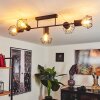 Bardhaman Lampa Sufitowa Czarny, 5-punktowe