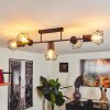 Bardhaman Lampa Sufitowa Czarny, 5-punktowe