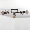 Bardhaman Lampa Sufitowa Czarny, 5-punktowe