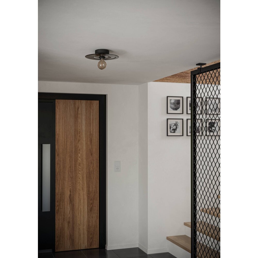 Oświetlenie Eglo LINTMILL Lampa sufitowa, Lampa ścienna Czarny, 1-punktowy main product photo