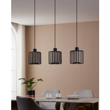 Oświetlenie Eglo GINESTRONE-Z Lampa wisząca LED Czarny, 3-punktowe, Zmieniacz kolorów