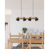 Oświetlenie Eglo HORNWOOD-Z Lampa wisząca LED Brązowy, Czarny, 4-punktowe, Zmieniacz kolorów