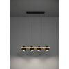 Oświetlenie Eglo HORNWOOD-Z Lampa wisząca LED Brązowy, Czarny, 4-punktowe, Zmieniacz kolorów
