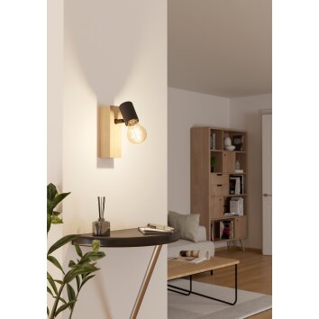 Oświetlenie Eglo EGLO Spot sufitowy, Lampa ścienna Brązowy, Czarny