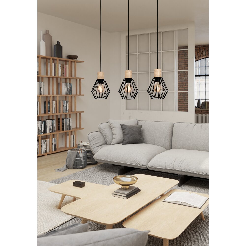 Oświetlenie Eglo PALMORLA Lampa wisząca Brązowy, Czarny, 3-punktowe main product photo