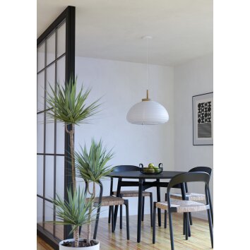 Oświetlenie Eglo SUMMERHILL Lampa wisząca Brązowy, Biały, 1-punktowy