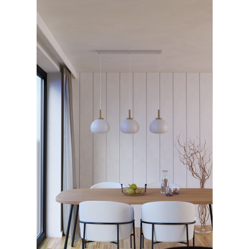 Oświetlenie Eglo SUMMERHILL Lampa wisząca Brązowy, Biały, 3-punktowe main product photo