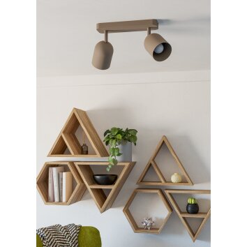 Oświetlenie Eglo TILSTON lampa sufitowa, spot sufitowy piaskowy, 2-punktowe