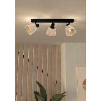 Oświetlenie Eglo SEAGARD Lampa sufitowa, Spot sufitowy Czarny, 3-punktowe