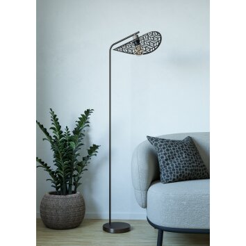 Oświetlenie Eglo SWABY Lampa stojąca Brązowy, 1-punktowy