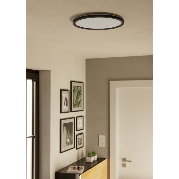 Oświetlenie Eglo ROVITO-R Lampa sufitowa LED Czarny, Zdalne sterowanie