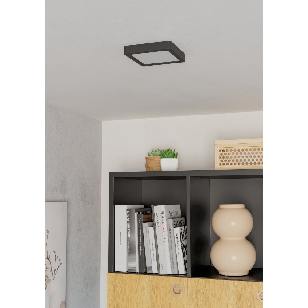 Oświetlenie Eglo EGLO Lampa sufitowa LED Czarny, Zmieniacz kolorów main product photo
